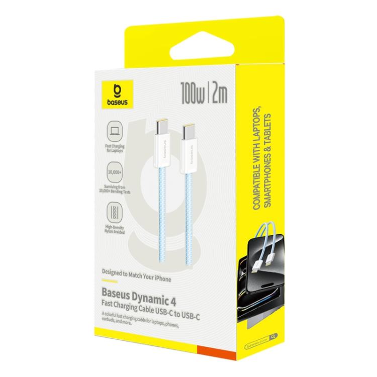 Baseus Smart Series 4 100W Type-C to Type-C Fast Charging Data Cable, Length: 2m