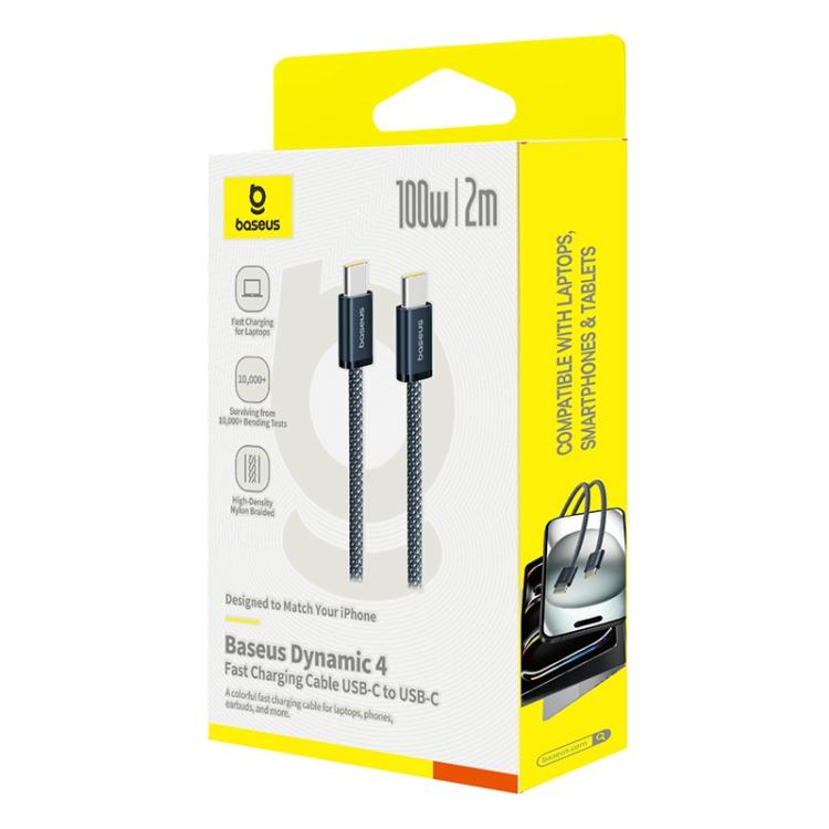 Baseus Smart Series 4 100W Type-C to Type-C Fast Charging Data Cable, Length: 2m