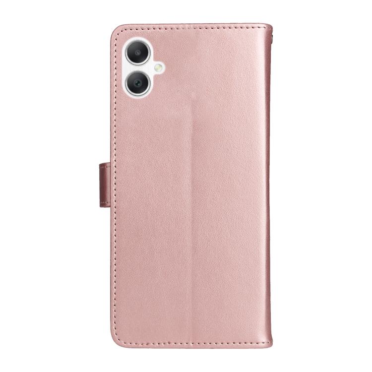 For Samsung Galaxy A06 5G / 4G Cat and Bee Embossed Flip Leather Phone Case