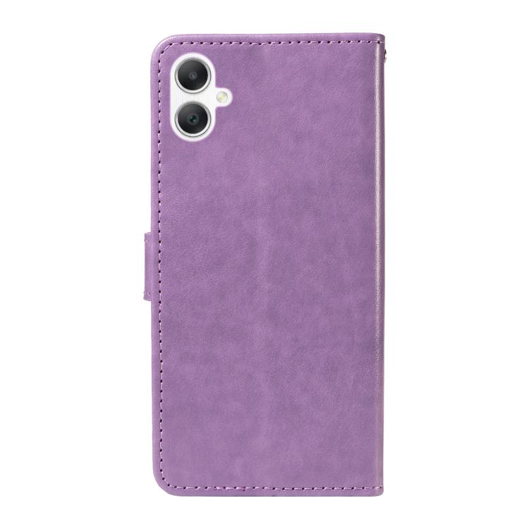 For Samsung Galaxy A06 5G / 4G Cat and Bee Embossed Flip Leather Phone Case