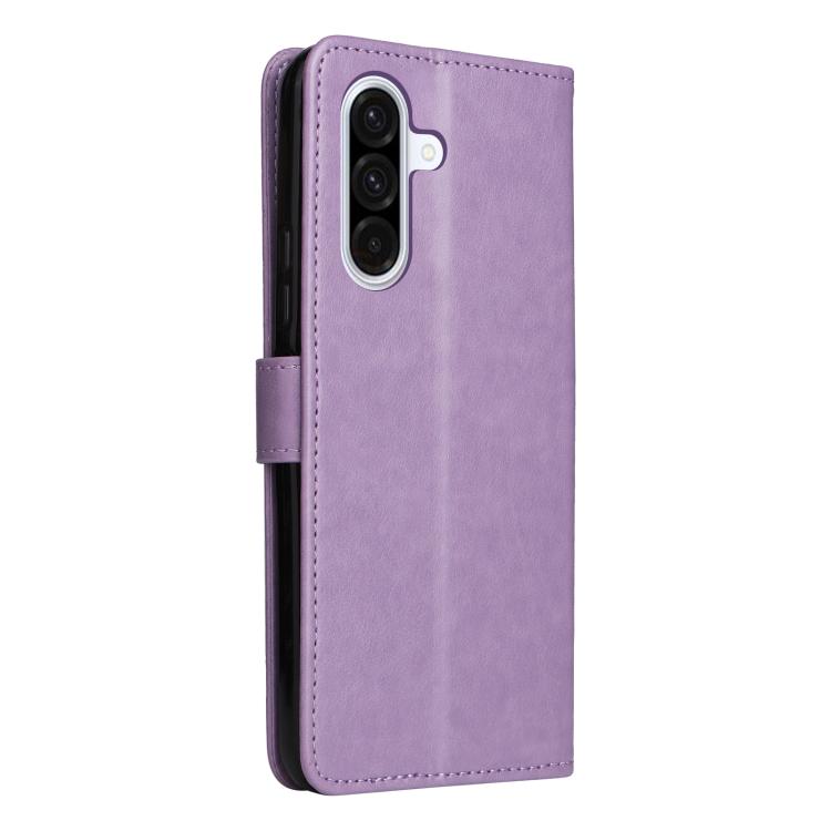 For Samsung Galaxy A56 5G Cat and Bee Embossed Flip Leather Phone Case