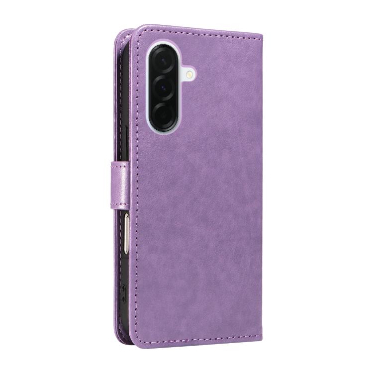For Samsung Galaxy A37 5G Cat and Bee Embossed Flip Leather Phone Case