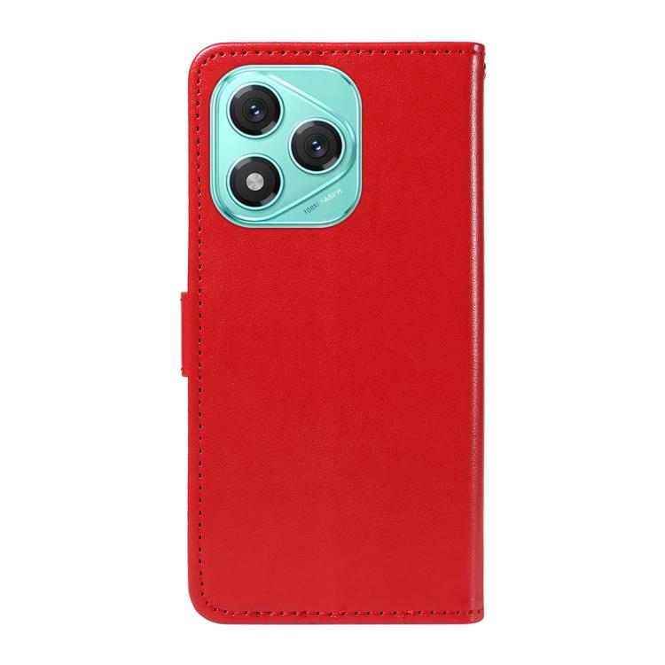 For Honor 400 Lite Global Cat and Bee Embossed Flip Leather Phone Case