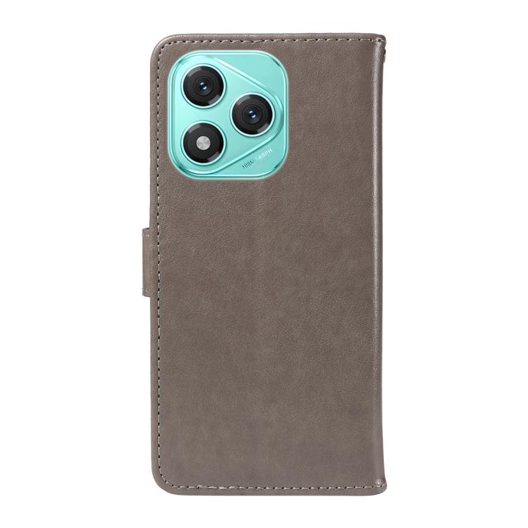 For Honor 400 Lite Global Cat and Bee Embossed Flip Leather Phone Case