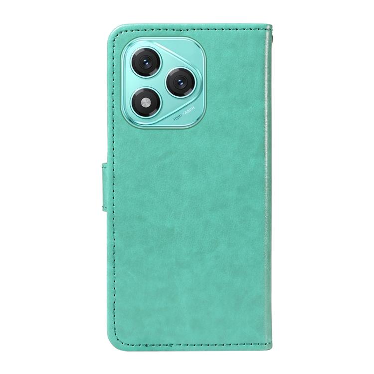 For Honor 400 Lite Global Cat and Bee Embossed Flip Leather Phone Case