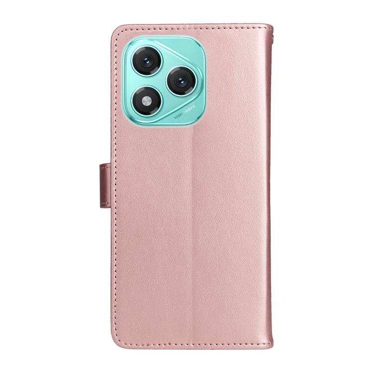 For Honor 400 Lite Global Cat and Bee Embossed Flip Leather Phone Case