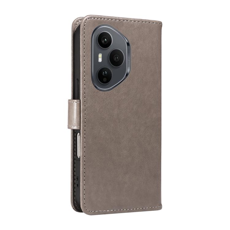 For Honor 400 Pro Global 160.8mm Cat and Bee Embossed Flip Leather Phone Case