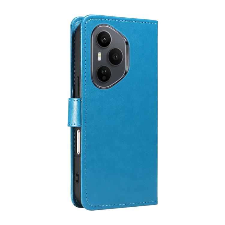For Honor 400 Pro Global 160.8mm Cat and Bee Embossed Flip Leather Phone Case