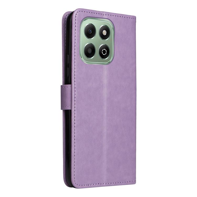 For Honor X6c / X6b / X6a / X5b Cat and Bee Embossed Flip Leather Phone Case