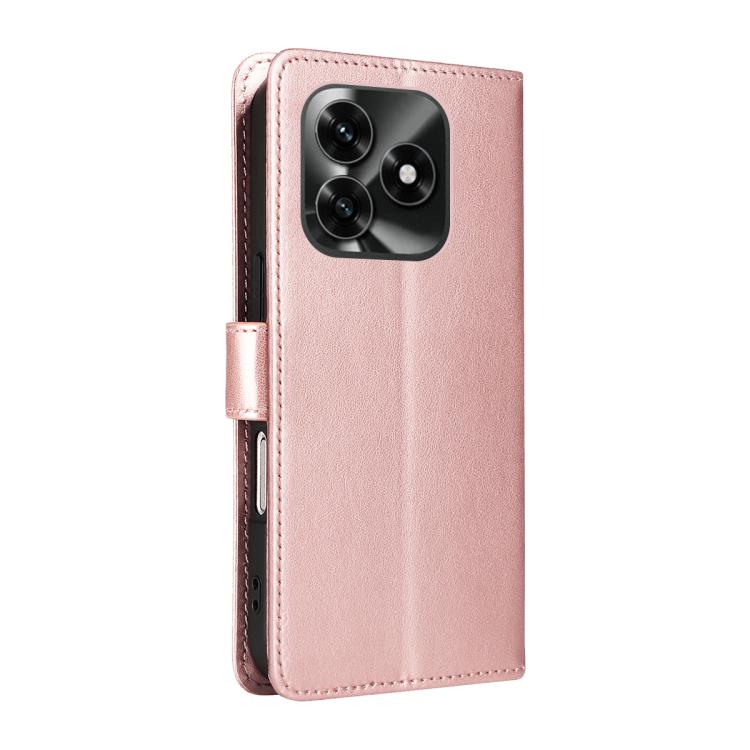 For Honor X5c Plus Cat and Bee Embossed Flip Leather Phone Case