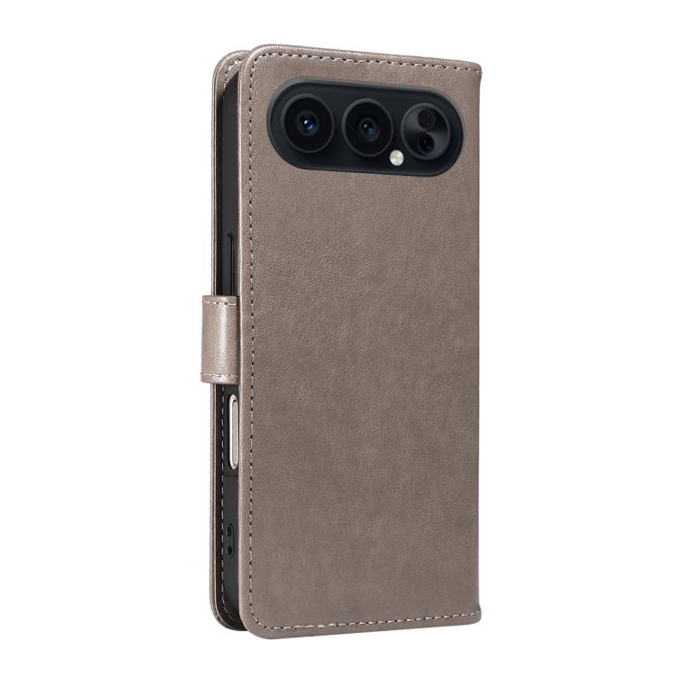 For Honor 500 Pro Global 155.8mm Cat and Bee Embossed Flip Leather Phone Case