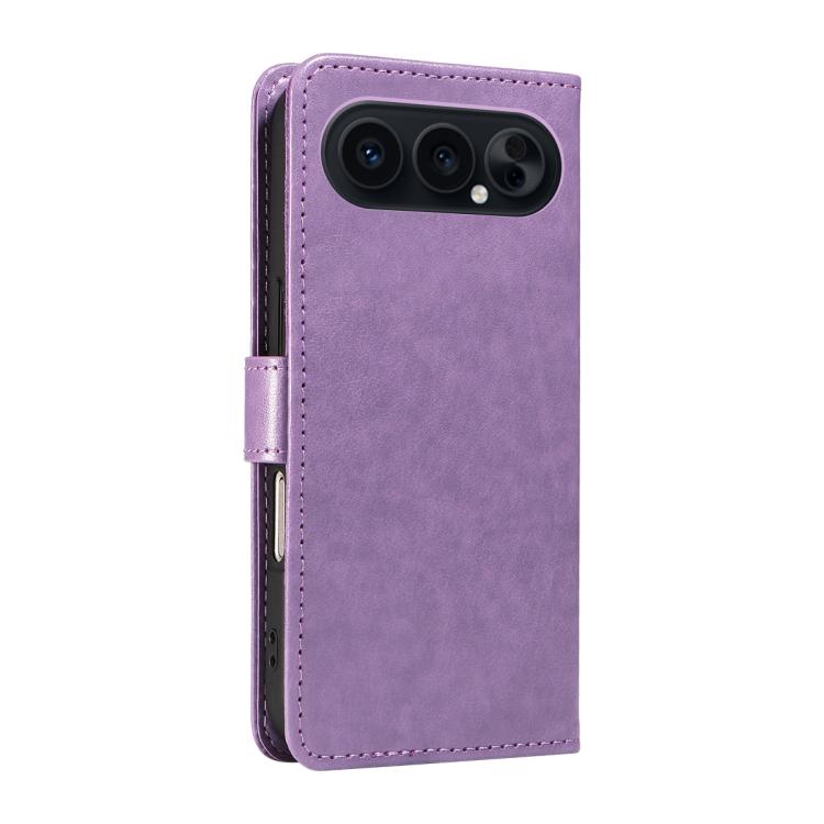 For Honor 500 Pro Global 155.8mm Cat and Bee Embossed Flip Leather Phone Case