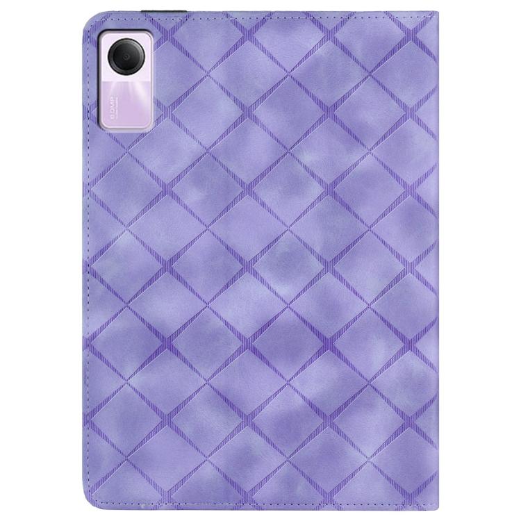 For Xiaomi Redmi Pad SE 11 2023 Rhombus Embossed Leather Smart Tablet Case