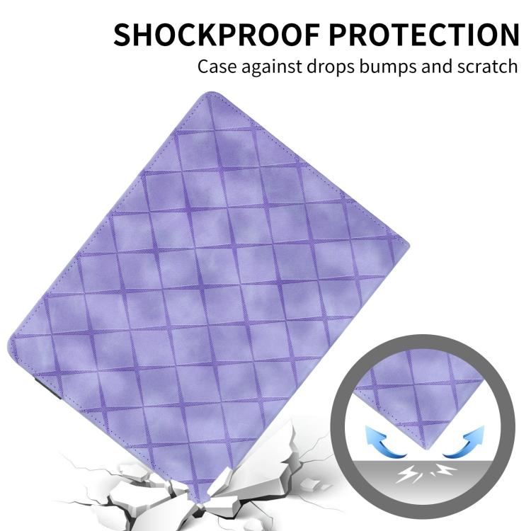 For Xiaomi Redmi Pad SE 11 2023 Rhombus Embossed Leather Smart Tablet Case
