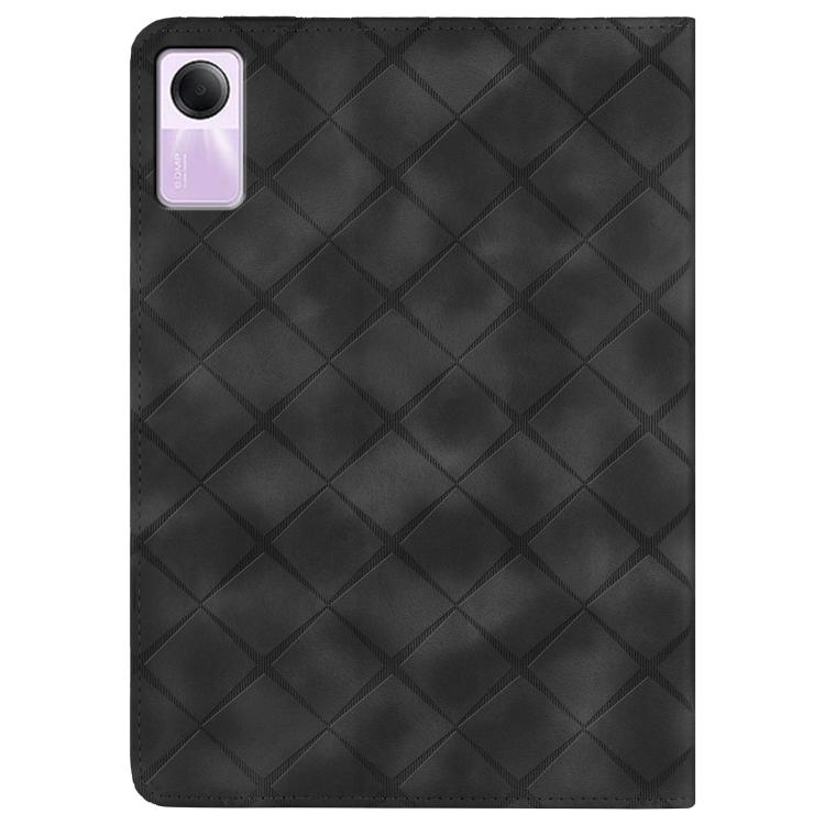 For Xiaomi Redmi Pad SE 11 2023 Rhombus Embossed Leather Smart Tablet Case