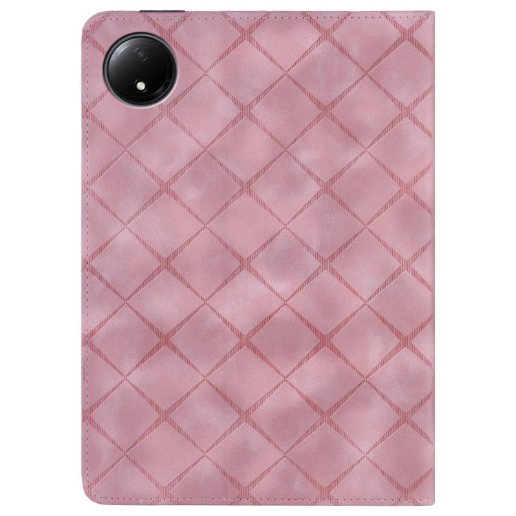 For Xiaomi Redmi Pad SE 8.7 Rhombus Embossed Leather Smart Tablet Case