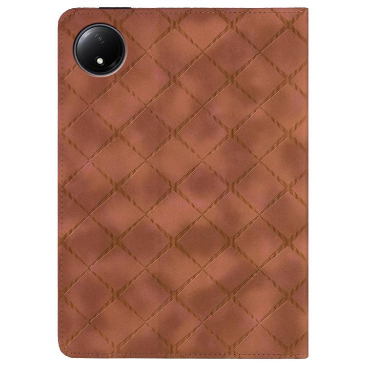 For Xiaomi Redmi Pad SE 8.7 Rhombus Embossed Leather Smart Tablet Case