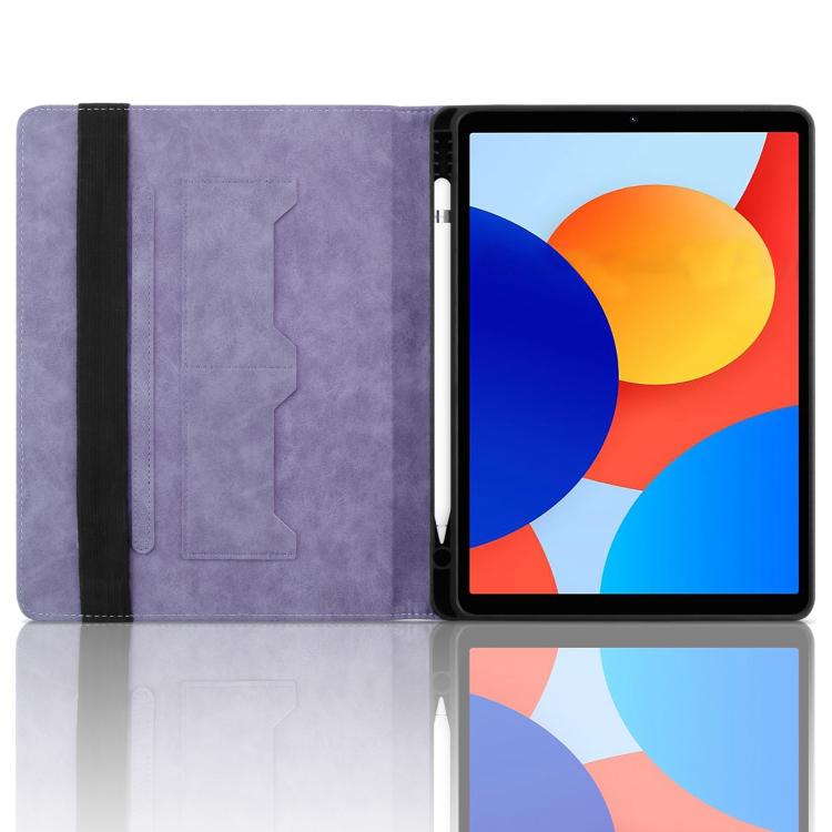For Xiaomi Redmi Pad SE 8.7 Rhombus Embossed Leather Smart Tablet Case
