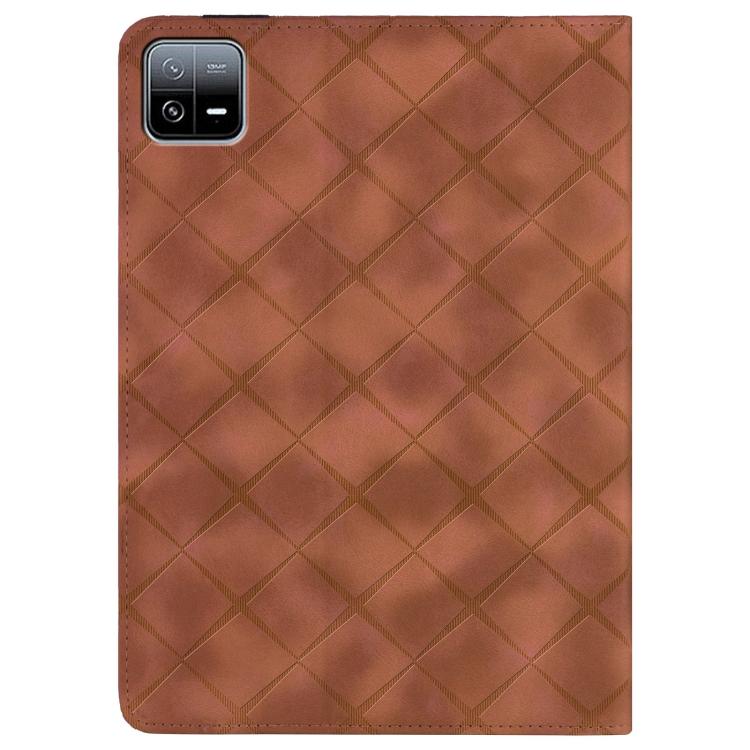 For Xiaomi Pad 6 / 6 Pro Rhombus Embossing Leather Tablet Case