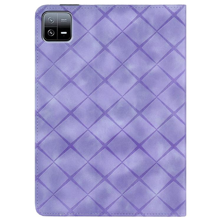 For Xiaomi Pad 6 / 6 Pro Rhombus Embossing Leather Tablet Case