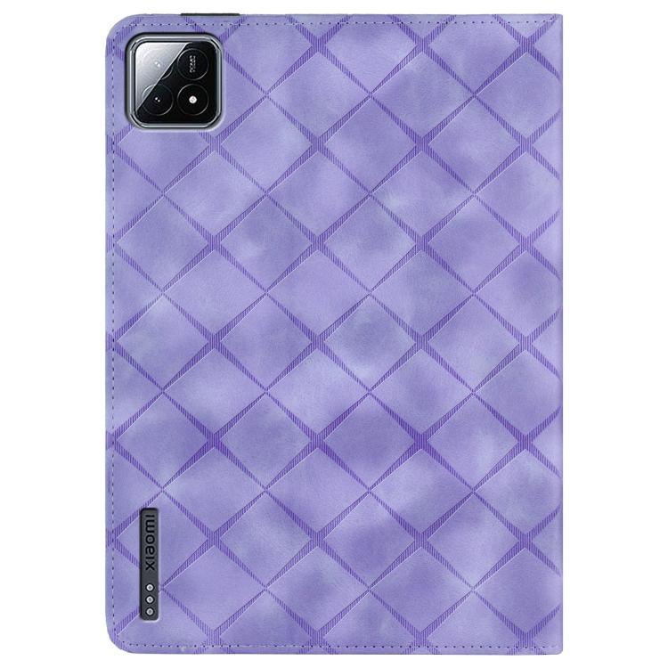 For Xiaomi Pad 6S Pro 12.4 Rhombus Embossing Leather Tablet Case