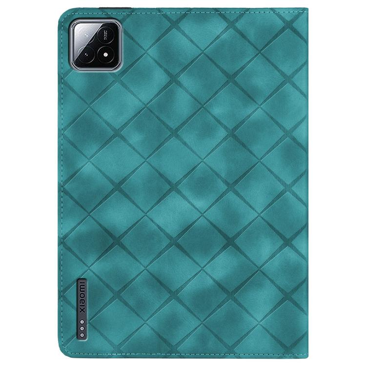For Xiaomi Pad 6S Pro 12.4 Rhombus Embossing Leather Tablet Case