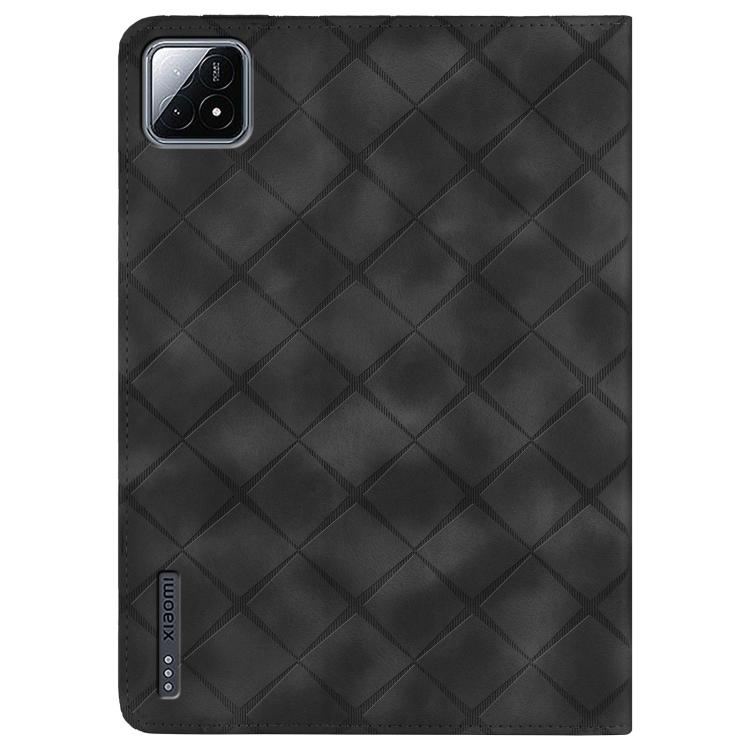 For Xiaomi Pad 6S Pro 12.4 Rhombus Embossing Leather Tablet Case