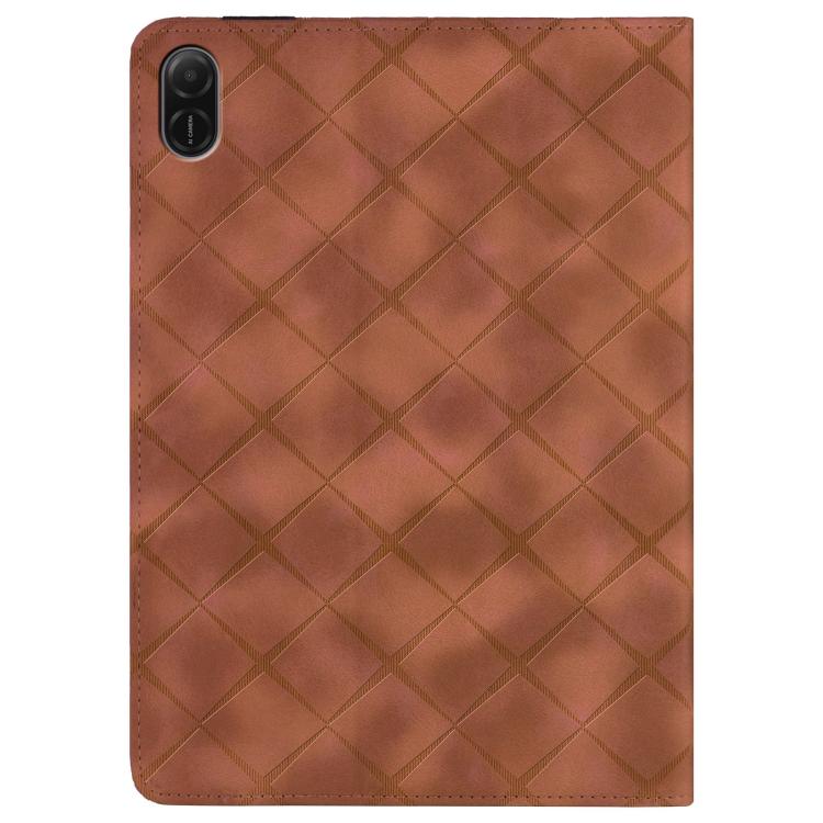 For Honor Pad X9 2023 / X8 Pro Rhombus Embossing Leather Tablet Case