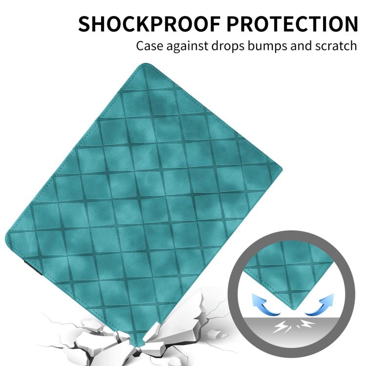 For Honor Pad X9 2023 / X8 Pro Rhombus Embossing Leather Tablet Case