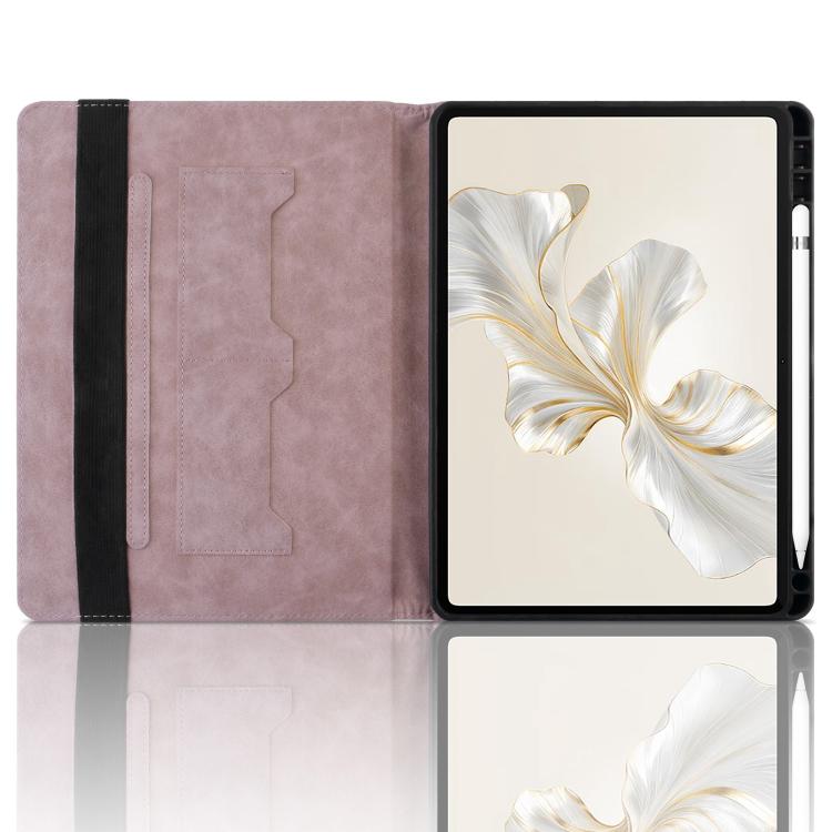 For Honor Pad 9 12.1 2023 Rhombus Embossing Leather Tablet Case