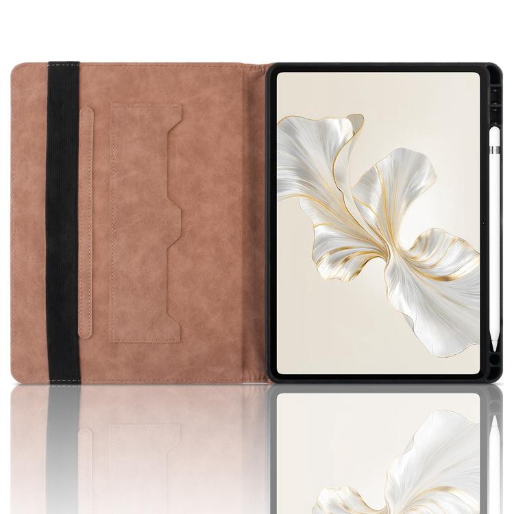For Honor Pad 9 12.1 2023 Rhombus Embossing Leather Tablet Case