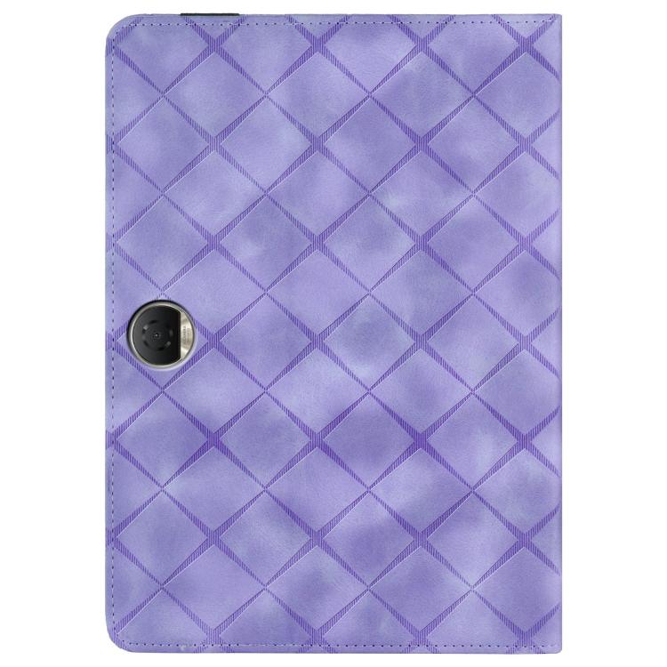 For Honor Pad 9 12.1 2023 Rhombus Embossing Leather Tablet Case
