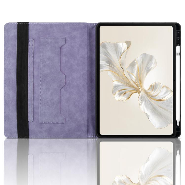 For Honor Pad 9 12.1 2023 Rhombus Embossing Leather Tablet Case
