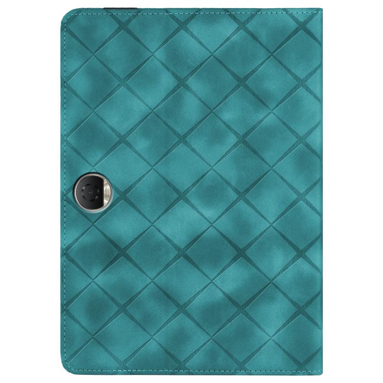 For Honor Pad 9 12.1 2023 Rhombus Embossing Leather Tablet Case