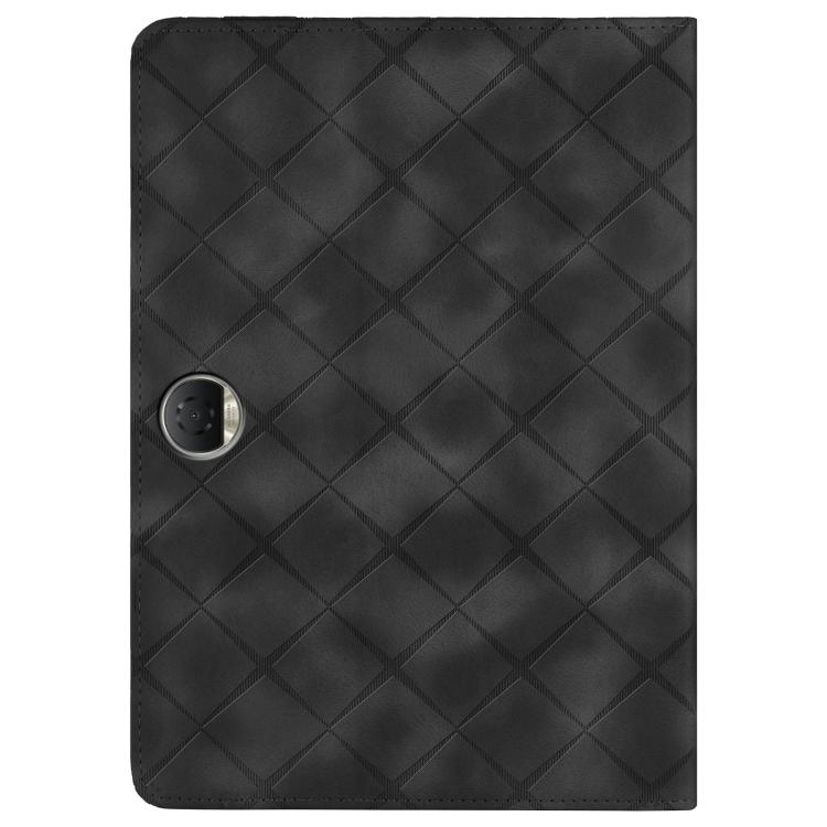 For Honor Pad 9 12.1 2023 Rhombus Embossing Leather Tablet Case