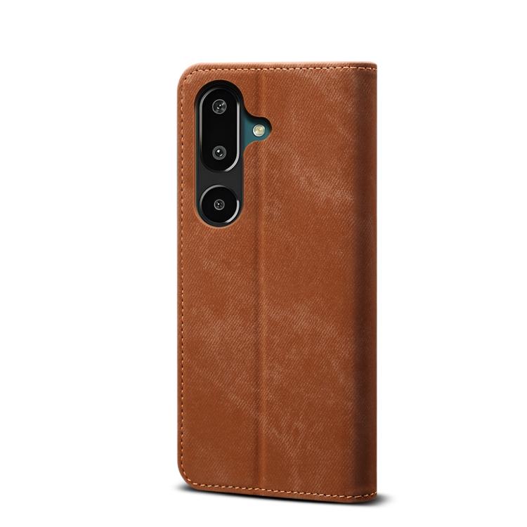For Samsung Galaxy F16 5G Global Denim Texture Casual Style Horizontal Flip Leather Case