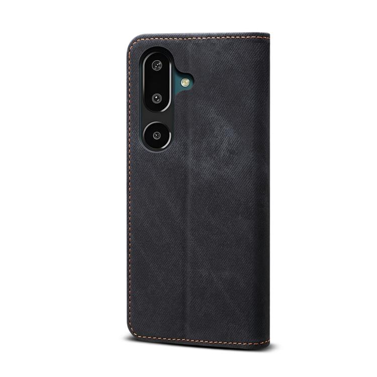 For Samsung Galaxy F16 5G Global Denim Texture Casual Style Horizontal Flip Leather Case