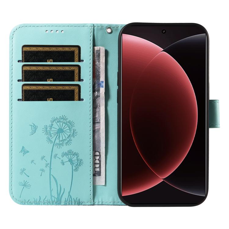For Xiaomi 15 Ultra 5G Global Dandelion Embossed Pattern Flip Leather Phone Case