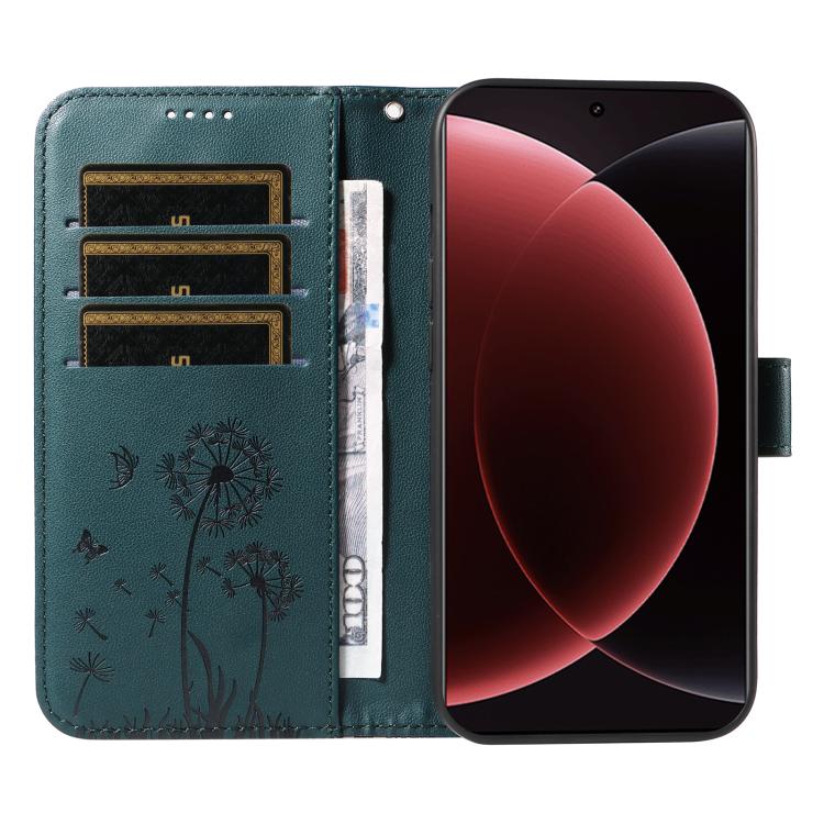 For Xiaomi 15 Ultra 5G Global Dandelion Embossed Pattern Flip Leather Phone Case