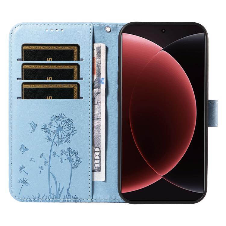 For Xiaomi 15 Ultra 5G Global Dandelion Embossed Pattern Flip Leather Phone Case
