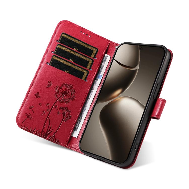 For Xiaomi 15T Pro 5G Dandelion Embossed Pattern Flip Leather Phone Case