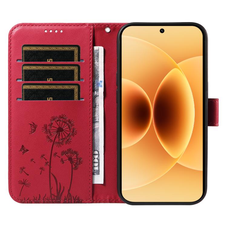 For Xiaomi 17 Dandelion Embossed Pattern Flip Leather Phone Case