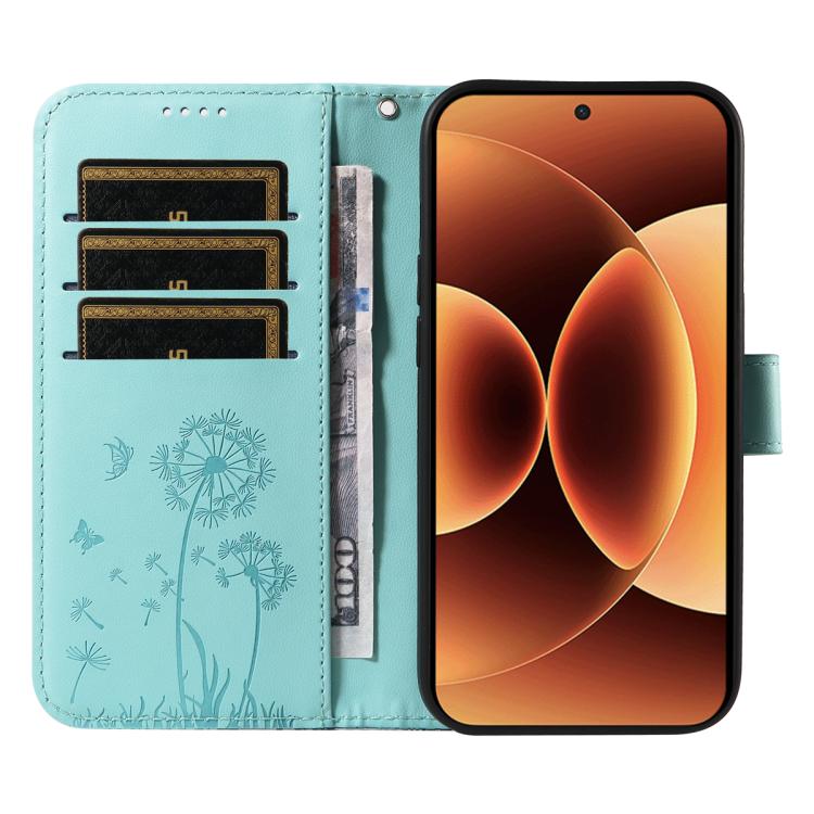 For Xiaomi 17 Pro Max Dandelion Embossed Pattern Flip Leather Phone Case