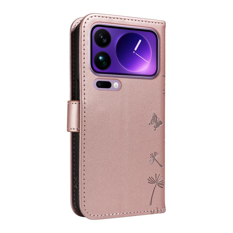 For Xiaomi 17 Pro Max Dandelion Embossed Pattern Flip Leather Phone Case