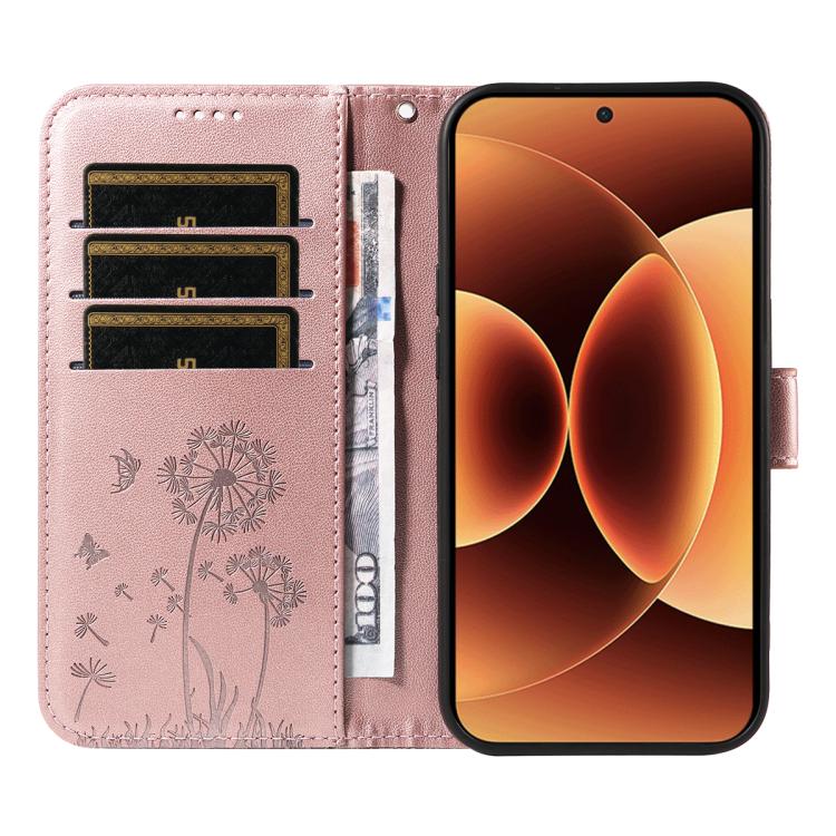 For Xiaomi 17 Pro Max Dandelion Embossed Pattern Flip Leather Phone Case