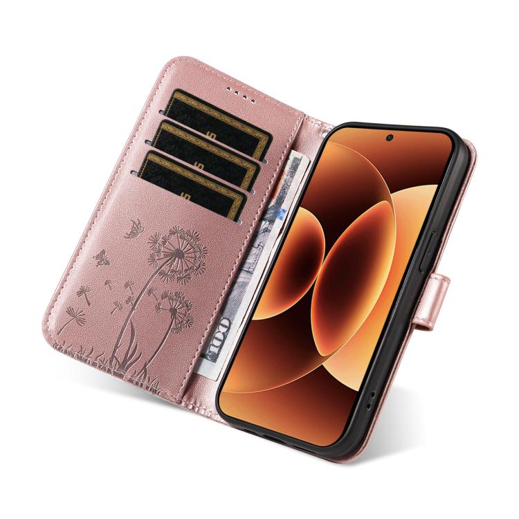 For Xiaomi 17 Pro Max Dandelion Embossed Pattern Flip Leather Phone Case