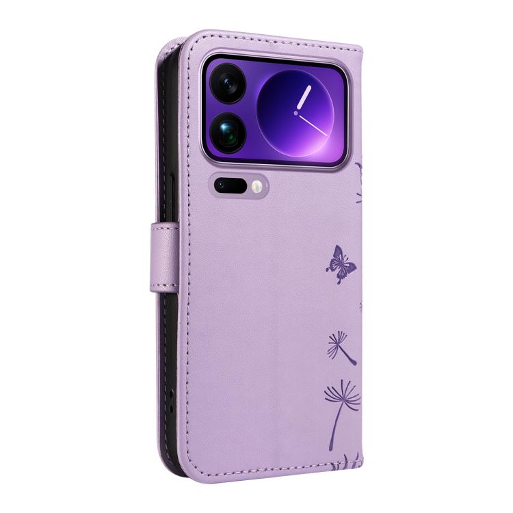 For Xiaomi 17 Pro Max Dandelion Embossed Pattern Flip Leather Phone Case