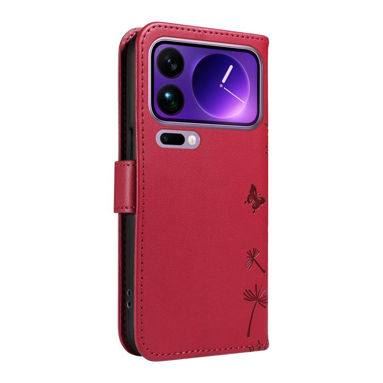 For Xiaomi 17 Pro Max Dandelion Embossed Pattern Flip Leather Phone Case