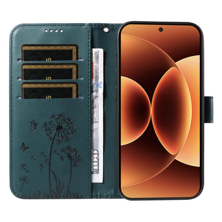 For Xiaomi 17 Pro Max Dandelion Embossed Pattern Flip Leather Phone Case
