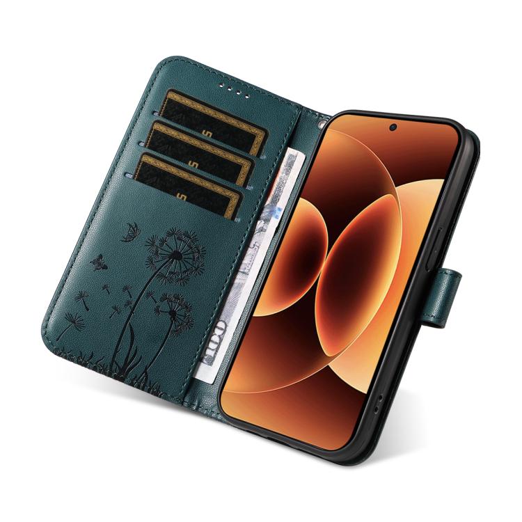 For Xiaomi 17 Pro Max Dandelion Embossed Pattern Flip Leather Phone Case